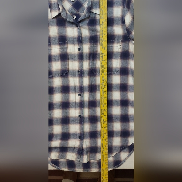 VANS Flannel Plaid Shirt Dark Academia Grunge Streetwear Staple - Picture 8 of 13